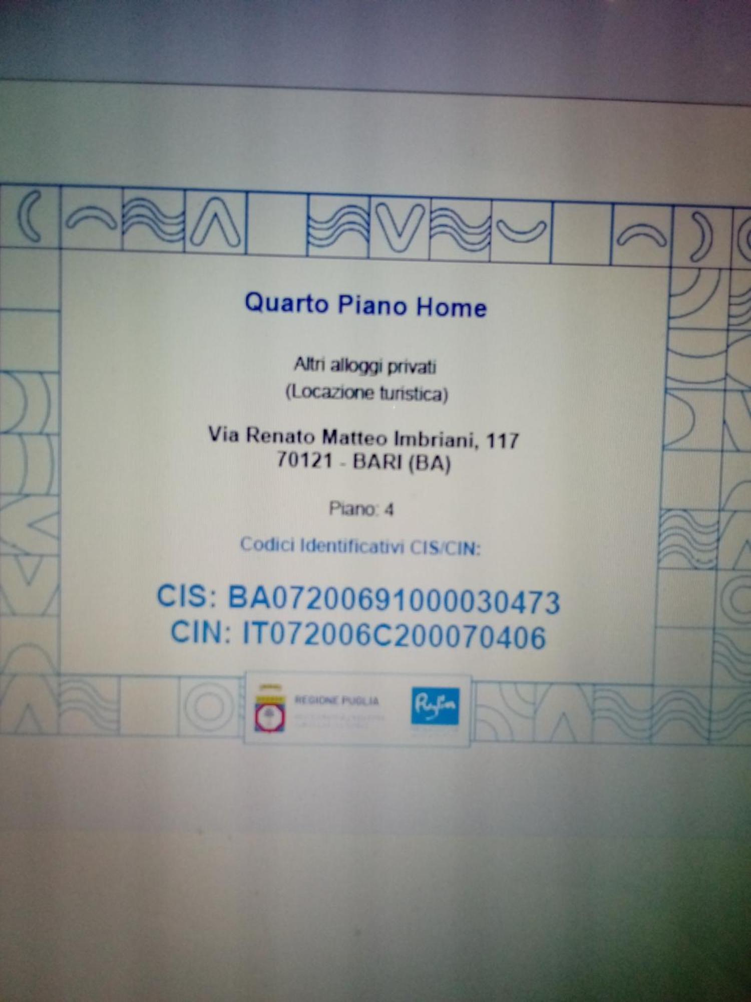 Quarto Piano Home Bari Exteriör bild